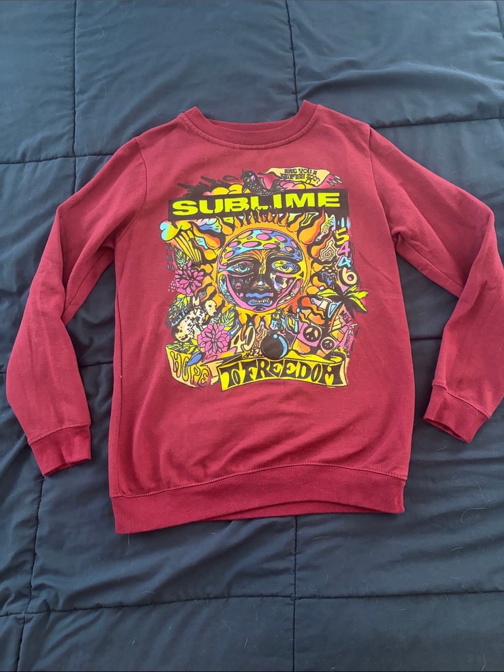 Sublime Graphic Sweatshirt in Burgundy